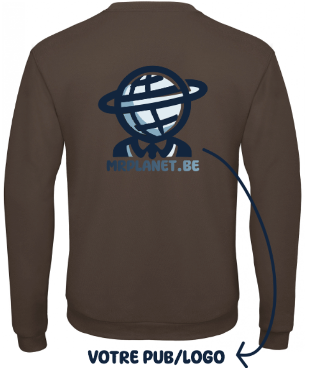 Pull Col Rond Personnalisé (Impression Grand Format (25cm), S)